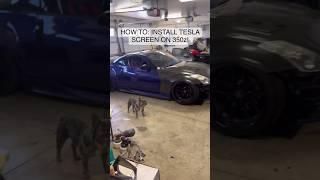 How To Install Tesla Screen On A 350z!  #car #jdm #nissan #350z