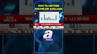 Türkiye Ekonomisinin 2024 Yılı Büyüme Rakamları Açıklandı #shorts