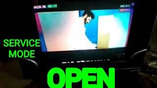 videocon slim tv || How to open || service menu mode