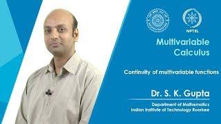 Lecture 04: Continuity of multivariable functions