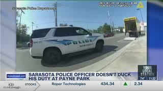 WWSB ABC 7: Sarasota police officer doesn’t duck his duty at Payne Park