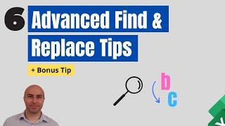 6 Advanced Find and Replace Tricks  Plus a Bonus Trick