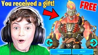 Gifting Little Bro *NEW* Season 3 Battle Pass! (LEVEL 100)