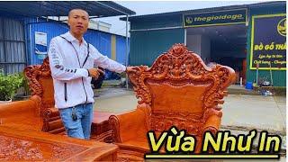 Không Gian Phòng Khách 14 -16m Vuông Kê Bộ Này Đẹp Như In - Đồ Gỗ Thắng Tài Lộc