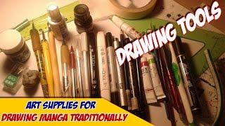 My DRAWING TOOLS for creating MANGA