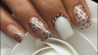 Acrylic Nails | Rose Gold