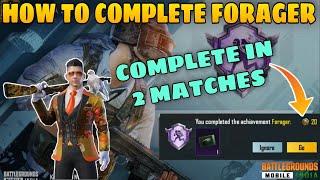 HOW TO COMPLETE FORAGER ACHIEVEMENT IN BGMI | EASY WAY TO COMPLETE FORAGER ACHIEVEMENT | BGMI | PUBG