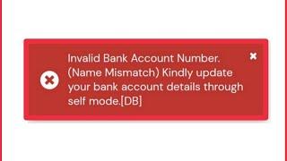 Umang App Fix Invalid Bank Account number Name Mismatch Problem Solve