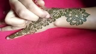 back mahadi design how to make simple back mehedi design #mehndi #varalvideo #hennadesign