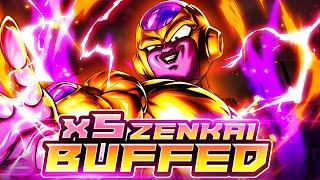 5x ZENKAI BUFFED UL GOLDEN FRIEZA DOES ASTRONOMICAL LEVELS OF DAMAGE!! | Dragon Ball Legends