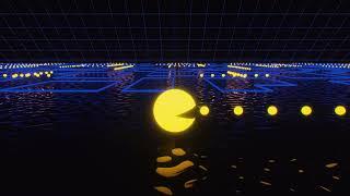 3D Pac Man Animated Background Loop (2 Hours Relaxing, Satisfying, VJ Loop, Screensaver, ASMR) 4K