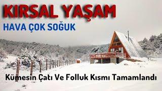 Kırsal Yaşam / Karla Mücadele / Kümes Çatı Ve Folluk Yapımı / Şiirli Manzaralı