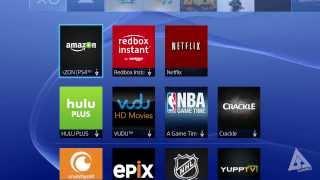 PS4 UI Walkthrough -- DVR, Twitch, Apps, Store (Playstation 4 User Interface)