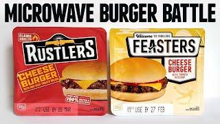 Rustlers VS Feasters | Microwavable Burger Review