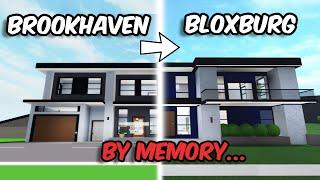 Recreating A BROOKHAVEN HOUSE in BLOXBURG by memory...