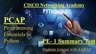 Cisco Programming Essentials in Python - PCAP | PE 1 Summary Test |  CISCO Python Essential.