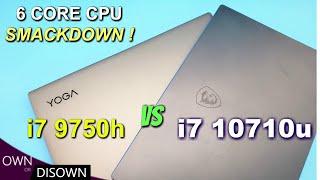 Intel i7 10710u Vs i7 9750h - 6 Core CPU Comparison Plus Gaming !