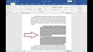 MS Word Easy Shortcut Key to Move Entire Text (Word 2003-2019)