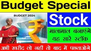 budget 2024 special stock  अभी खरीद लो नहीं तो बाद में पछताओगे  STTAL