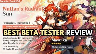 Beta Tester Review: MAVUIKA, A Game-Changing Pyro Archon & Pyro Traveler - Genshin Impact