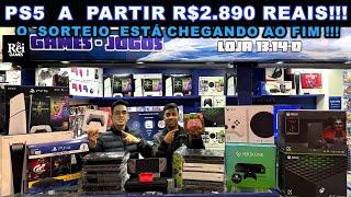 PS5 A PARTIR R$2.890 REAIS !!! SORTEIO TA CHEGANDO AO FIM ! REI GAMES SANTA IFIGÊNIA!