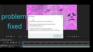after effect unrecoverable error , element 3d unrecoverable error fix.