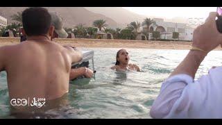 شاهد كيف تم تنفيذ المشهد الصعب لغرق نيللي كريم في مسلسل سقوط حر