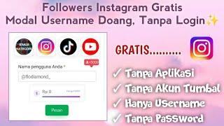 [no login] CARA MUDAH MENAMBAH FOLLOWERS INSTAGRAM GRATIS TANPA AKUN TUMBAL‼️