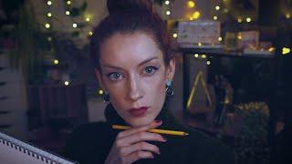 ASMR ️ Artist Sketches & Showers You With Compliments ‍ Personal Attention, Soft Spoken Roleplay