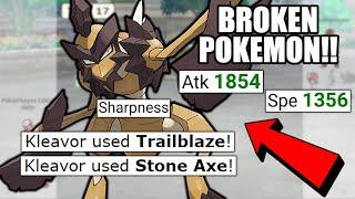 TRAILBLAZE STONE AXE KLEAVOR IS INSANELY BROKEN! POKEMON SCARLET AND VIOLET! POKEMON SHOWDOWN