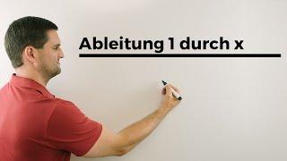 Ableitung 1/x, h-Methode, Differenzenquotient, Differentialquotient, Ableiten | Mathe by Daniel Jung