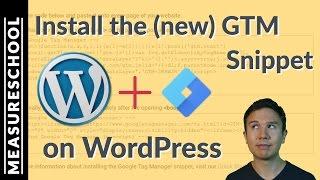 Install Google Tag Manager on Wordpress