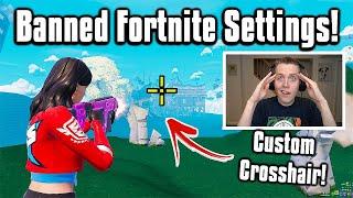 So I Tried *BANNED* Settings In Fortnite... (Custom Crosshairs)