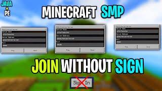 Join Public SMP Without Sign in Minecraft PE 1.20 | How to Join Public Smp Server Minecraft PE 1.20