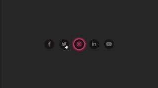 No. - 1 || Glowing Social Media Icons using HTML & CSS || CodeEx || CodingEx