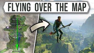 How BIG is the Hogwarts Legacy Map? Flying Across to Find Out!
