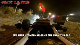 r.c car vs police v6! first time crazy r.c dude run away succesfully from cops! mugen mbxt