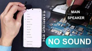 Samsung S21 How To Fix Audio Problems-Main Speaker No Sound -Motherboard Repair Course