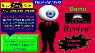 Buyers List Bonanza Reloaded Review, Bonuses, Demo: Copy & Paste System Makes $105.81 Per Hour!