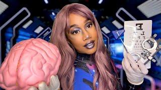 ASMR Alien FULL BODY Exam Detailed Medical Roleplay  ASMR Alien Role-play | Cranial Nerve Exam