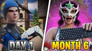 My Day 1 to Month 6 Fortnite CONTROLLER to KEYBOARD & MOUSE Progression...