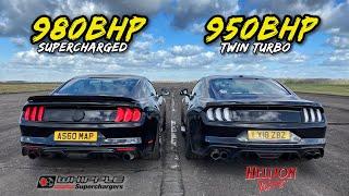 TWIN TURBO vs SUPERCHARGED.. 980BHP vs 950BHP FORD MUSTANG GT