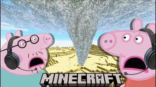 Minecraft Peppa Pig Vs Tornado