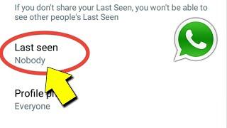Whatsapp Ka Last Seen Kaise Hide Kare | Whatsapp Last Seen Hide