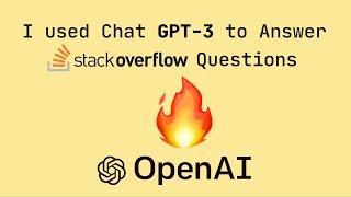 New ChatGPT used to Answer StackOverflow questions | ChatGPT OpenAI Artificial intelligence |2023 AI