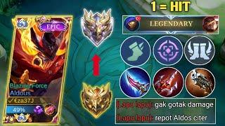 DAMAGE GAK GOTAK!! BUILD ALDOUS TERSAKIT 2024 | AUTO 1 HIT!! ALDOUS BEST BUILD 2024 - MLBB