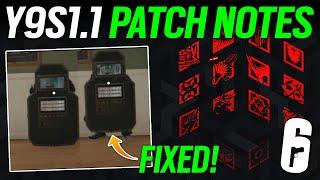 Patch Notes Y9S1.1 - 6News - Rainbow Six Siege