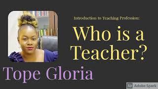 Who is a Teacher?