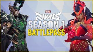 Kompletter Season 1 BattlePass | Marvel Rivals Battlepass Spotlight