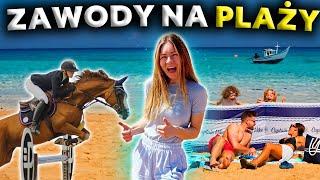 LONŻOWAŁAM OJCA PRIMY! | Jak wyglądają ZAWODY NA PLAŻY | CAVALIADA ŚWINOUJŚCIE